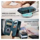 CaseMe C30 Samsung Galaxy S26 Hoesje Pasjeshouder Book Case Blauw afbeelding 8