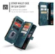 CaseMe C30 Samsung Galaxy S26 Hoesje Pasjeshouder Book Case Blauw afbeelding 9