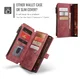CaseMe C30 Samsung Galaxy S26 Plus Hoesje Pasjeshouder Book Case Rood afbeelding 9