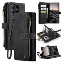 CaseMe C30 Samsung Galaxy S26 Ultra Hoesje Pasjeshouder Book Case Zwart