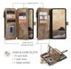 CaseMe C30 Samsung Galaxy S26 Ultra Hoesje Pasjeshouder Book Case Bruin afbeelding 3