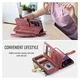 CaseMe C30 Samsung Galaxy S26 Ultra Hoesje Pasjeshouder Book Case Rood afbeelding 6