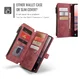 CaseMe C30 Samsung Galaxy S26 Ultra Hoesje Pasjeshouder Book Case Rood afbeelding 9