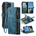 CaseMe C30 Samsung Galaxy S26 Ultra Hoesje Pasjeshouder Book Case Blauw