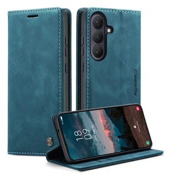 CaseMe 013 Samsung Galaxy S26 Plus Hoesje Book Case met Standaard Blauw