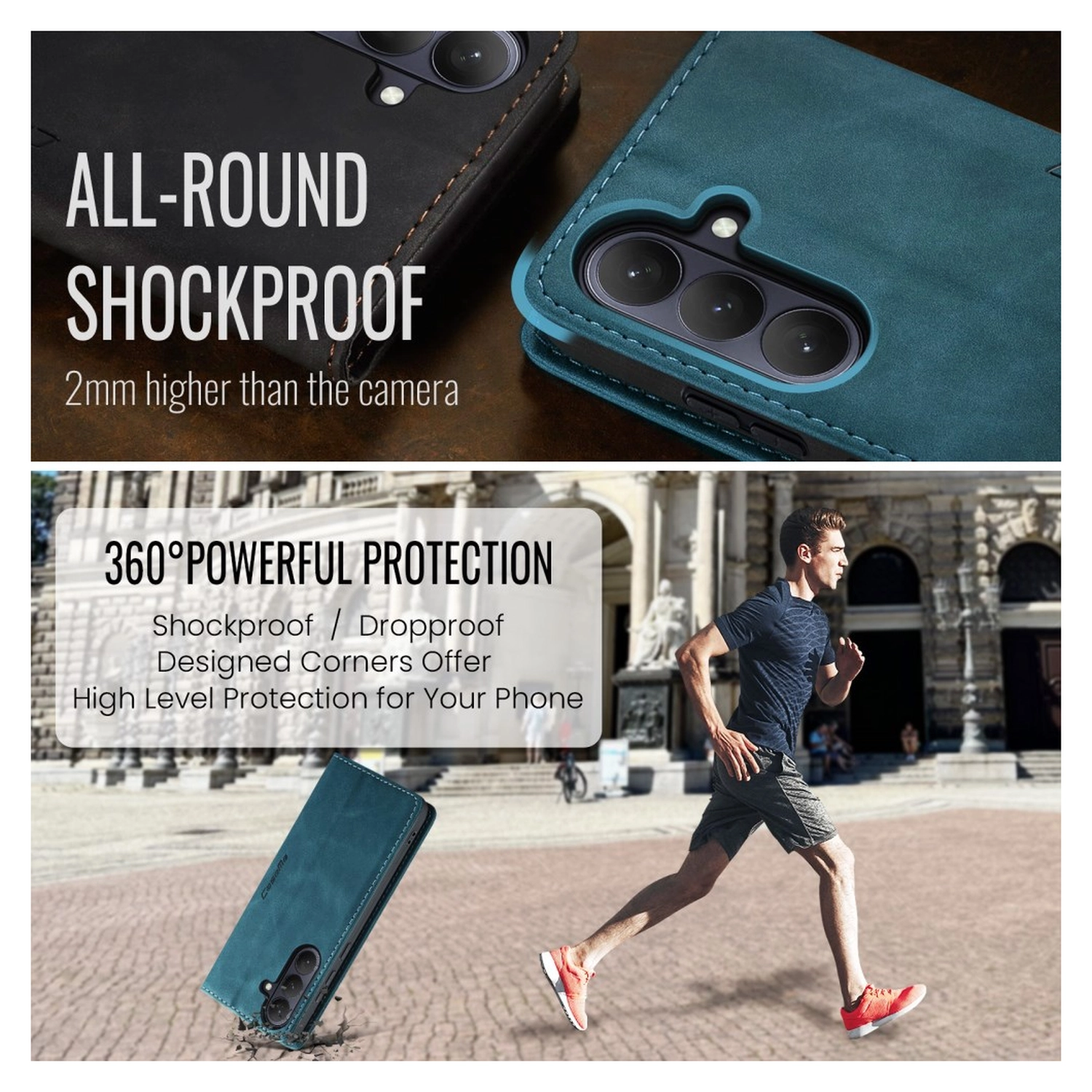 CaseMe 013 Samsung Galaxy S26 Plus Hoesje Book Case met Standaard Blauw afbeelding 7