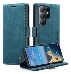 CaseMe 013 Samsung Galaxy S26 Ultra Hoesje Book Case met Standaard Blauw afbeelding