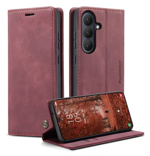 CaseMe 013 Samsung Galaxy S26 Plus Hoesje Book Case met Standaard Rood afbeelding 1