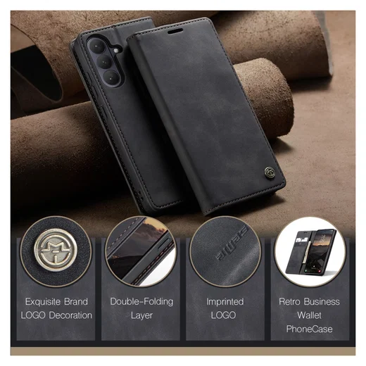 CaseMe 013 Samsung Galaxy S26 Plus Hoesje Book Case met Standaard Zwart afbeelding 5
