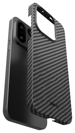 NEKIT Fiber OnePlus 15 Hoesje MagSafe / Qi2 Kevlar Back Cover Dun Zwart afbeelding 11