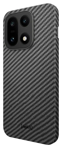 NEKIT Fiber OnePlus 15 Hoesje MagSafe / Qi2 Kevlar Back Cover Dun Zwart afbeelding 14