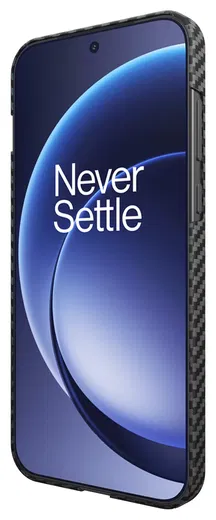 NEKIT Fiber OnePlus 15 Hoesje MagSafe / Qi2 Kevlar Back Cover Dun Zwart afbeelding 15