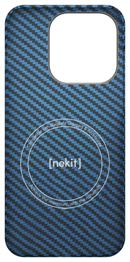 NEKIT Fiber OnePlus 15 Hoesje MagSafe / Qi2 Kevlar Back Cover Dun Blauw afbeelding 15