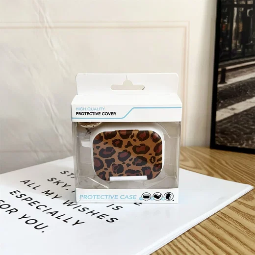 AirPods Pro 3 TPU Beschermhoes Silicone Case met Volledige Bescherming Luipaard afbeelding 3