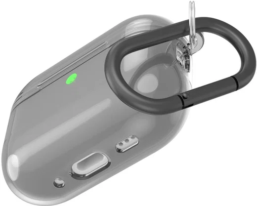 Apple AirPods Pro 3 Hoesje TPU met Ring Transparant Zwart afbeelding 3