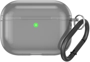 Apple AirPods Pro 3 Hoesje TPU met Ring Transparant Zwart