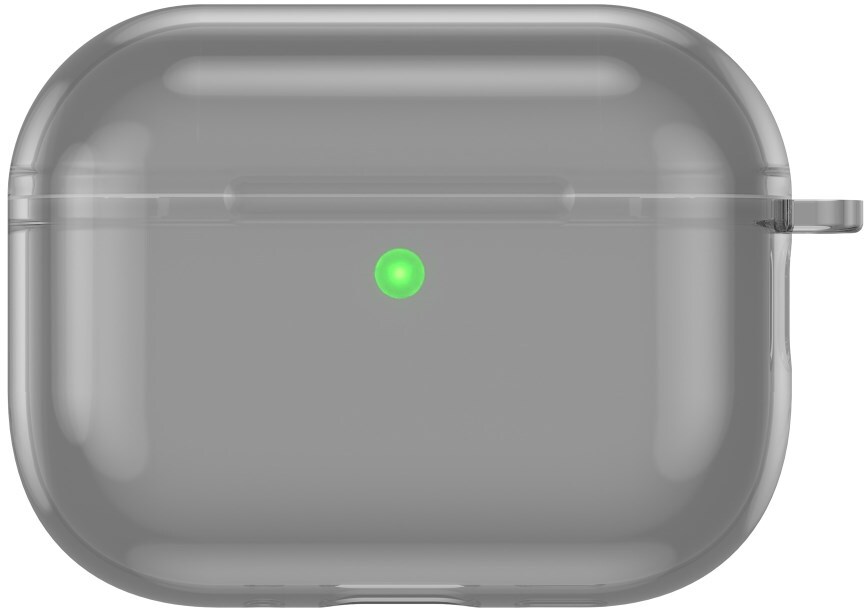 Apple AirPods Pro 3 Hoesje TPU met Ring Transparant Zwart afbeelding 2