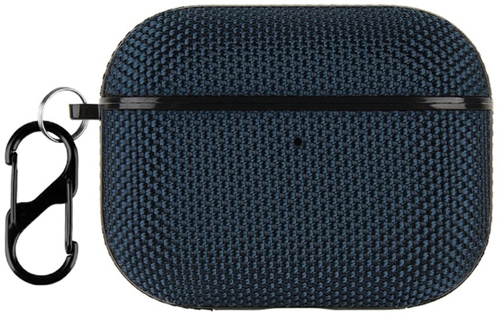 AirPods Pro 3 Hoesje Nylon Waterproef met Aanhanggesp Blauw afbeelding 1