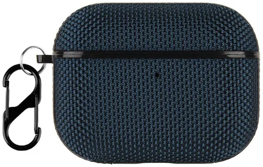 AirPods Pro 3 Hoesje Nylon Waterproef met Aanhanggesp Blauw afbeelding 1