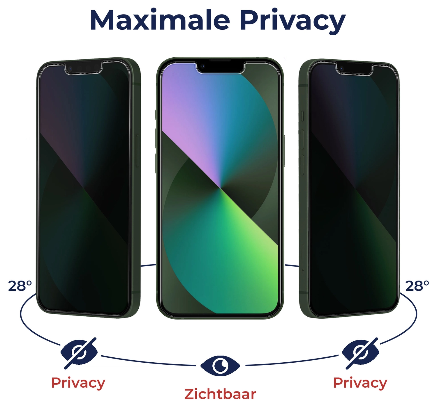 Rosso OnePlus 15 9H Tempered Glass Screen Protector Privacy afbeelding 5