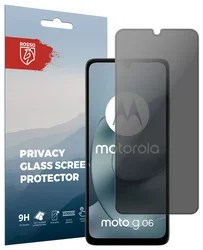 Rosso Motorola Moto G06 9H Tempered Glass Screen Protector Privacy afbeelding