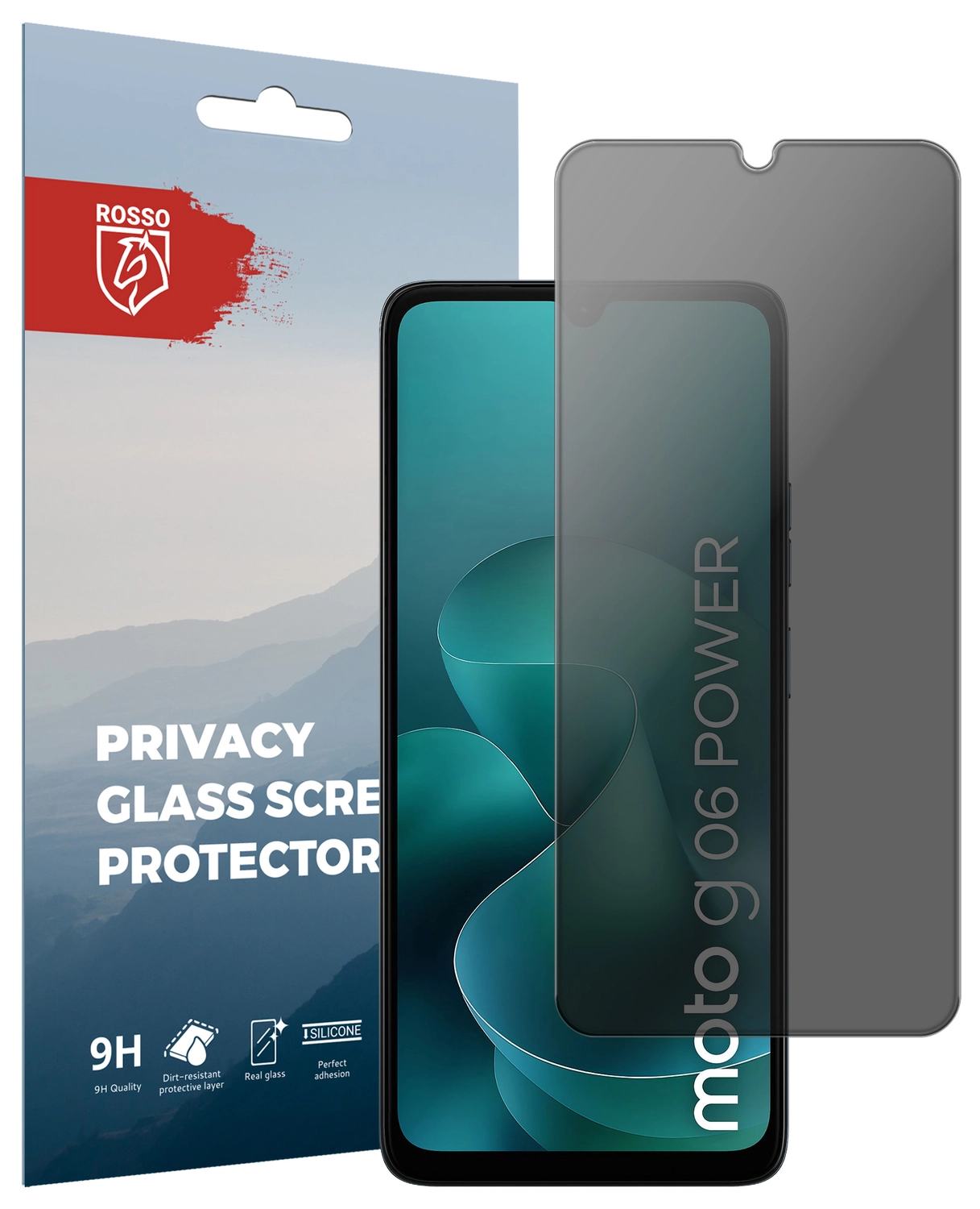 Rosso Motorola Moto G06 Power 9H Tempered Glass Screen Protector Privacy afbeelding 1