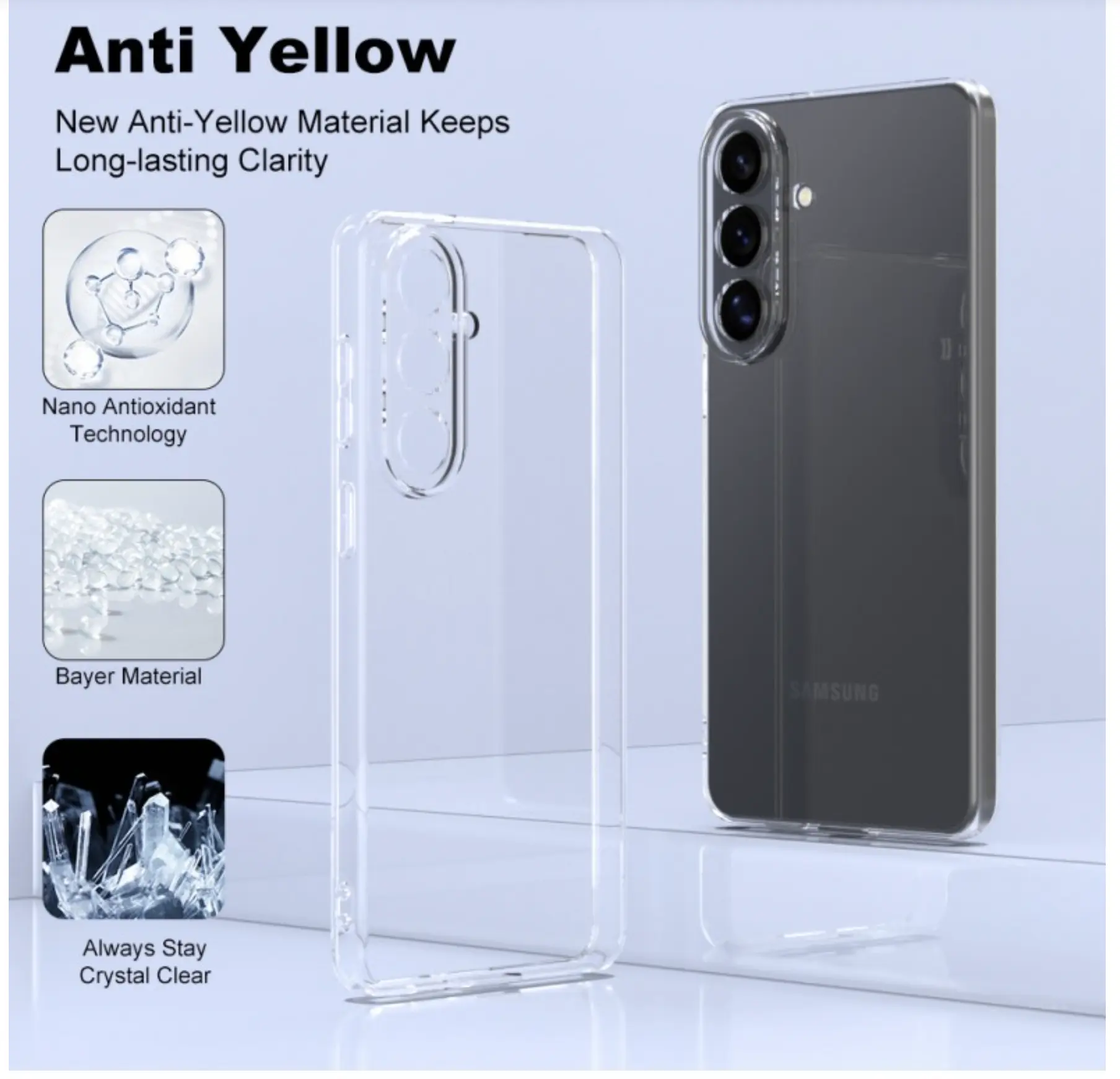 Samsung Galaxy S26 Plus Hoesje Dun TPU Back Cover Transparant afbeelding 6
