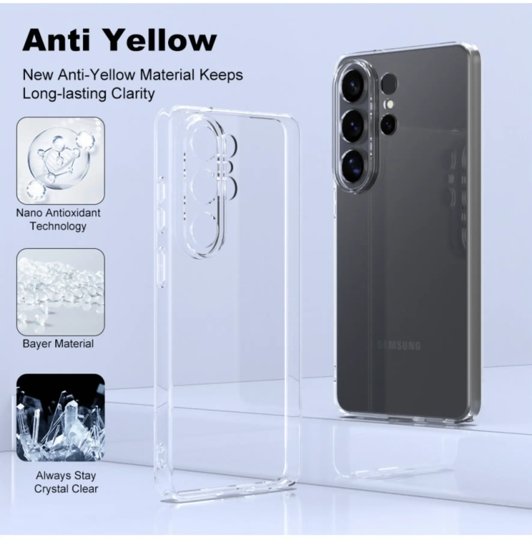 Samsung Galaxy S26 Ultra Hoesje Dun TPU Back Cover Transparant afbeelding 7