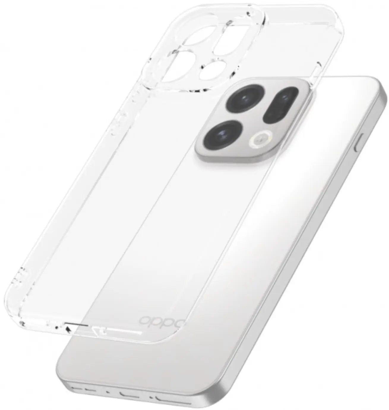 Oppo Find X9 Hoesje Dun TPU Back Cover Transparant afbeelding 2