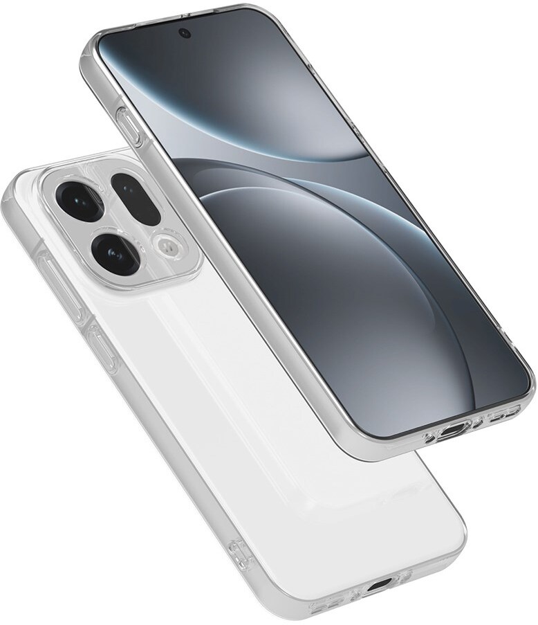 Oppo Find X9 Pro Hoesje Dun TPU Back Cover Transparant afbeelding 2