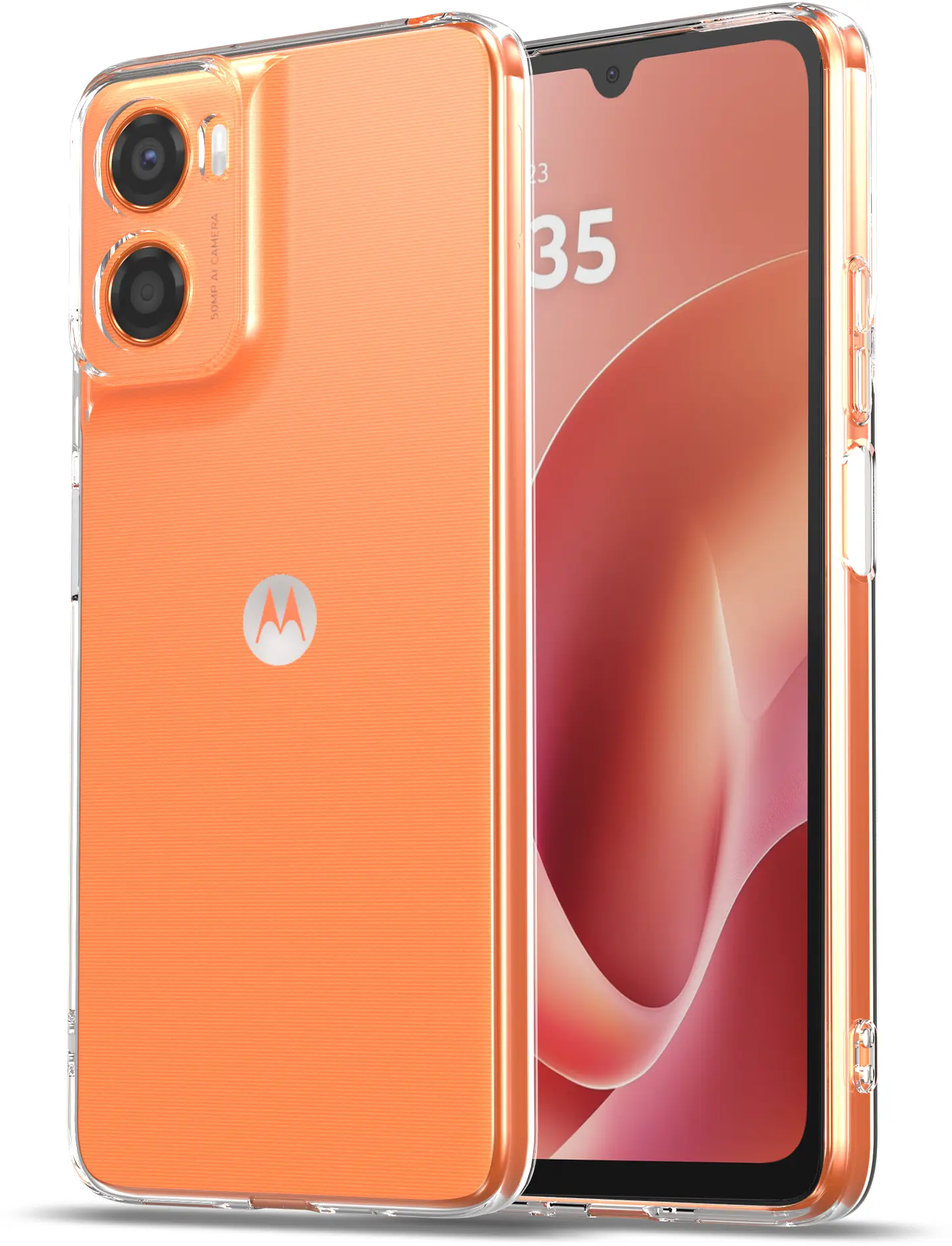 Motorola Moto G06 Hoesje Dun TPU Back Cover Transparant afbeelding 2
