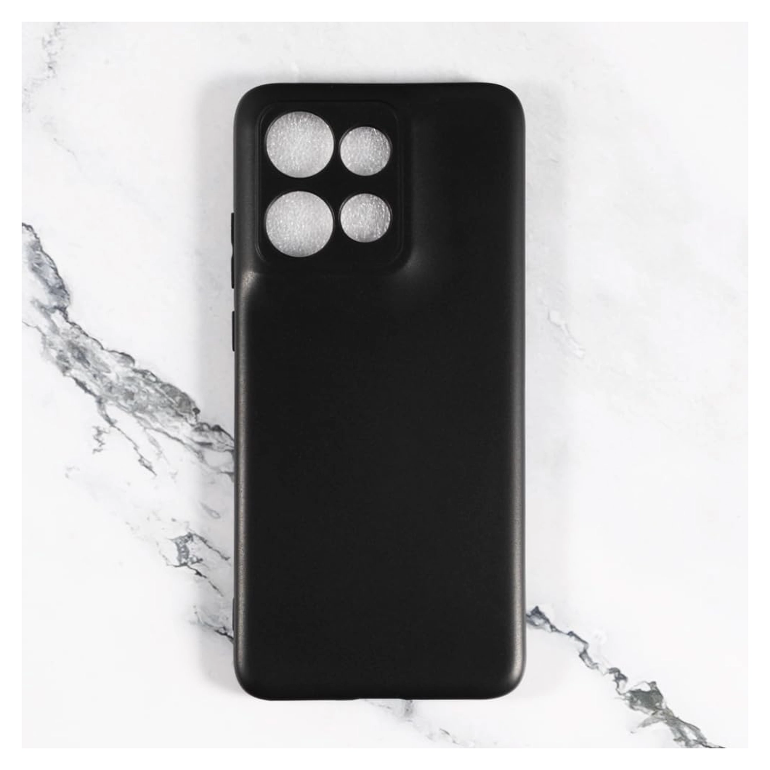 Motorola Edge 60 Neo Hoesje Dun TPU Back Cover Matte Zwart afbeelding 2