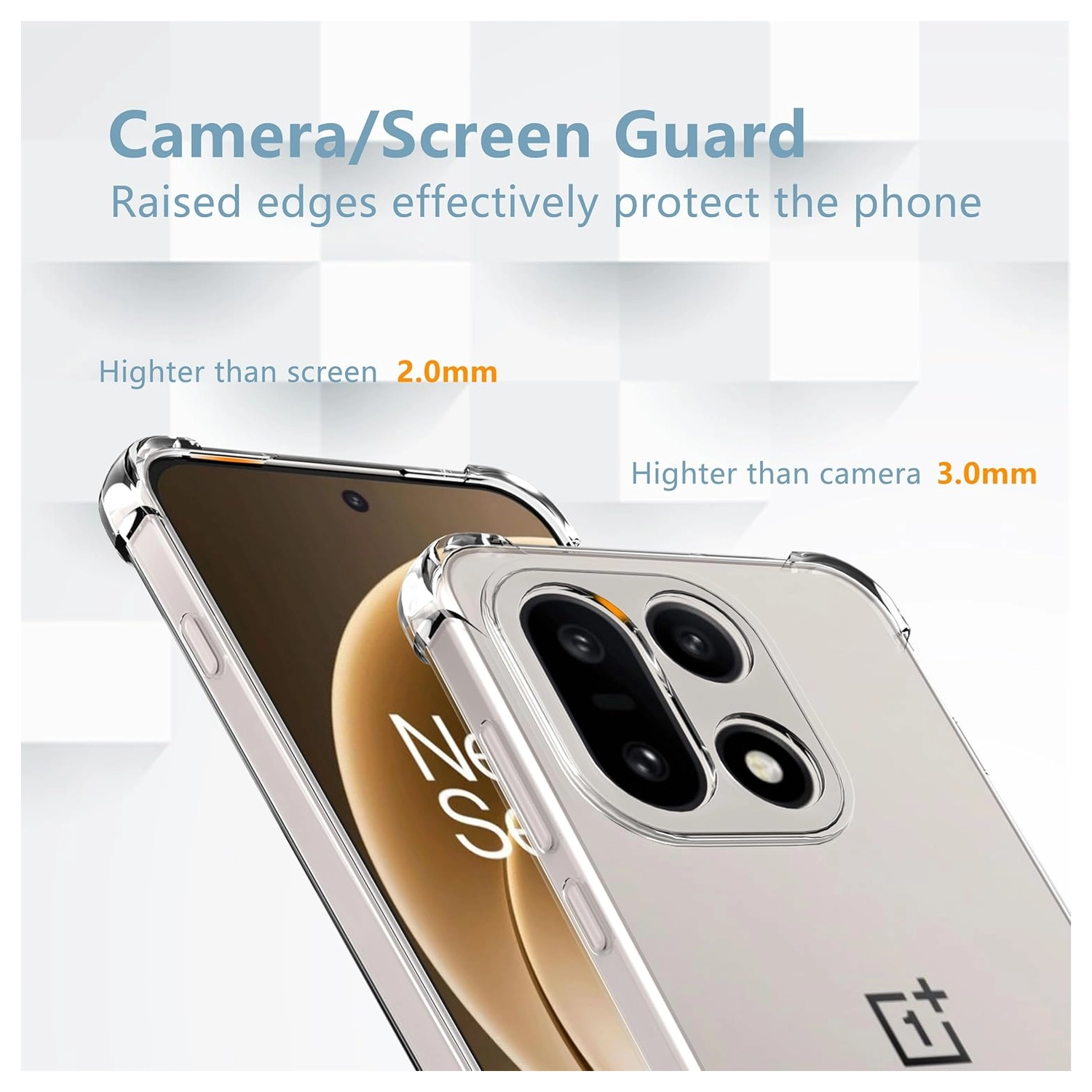 OnePlus 15 Hoesje Schokbestendig en Dun TPU Back Cover Transparant afbeelding 4