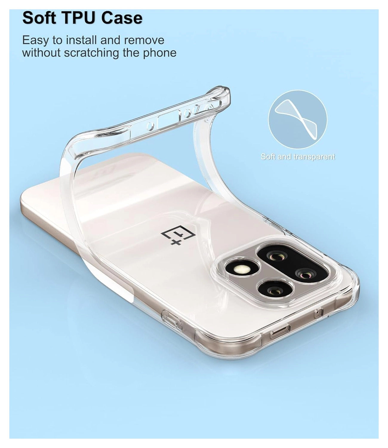 OnePlus 15 Hoesje Schokbestendig en Dun TPU Back Cover Transparant afbeelding 7