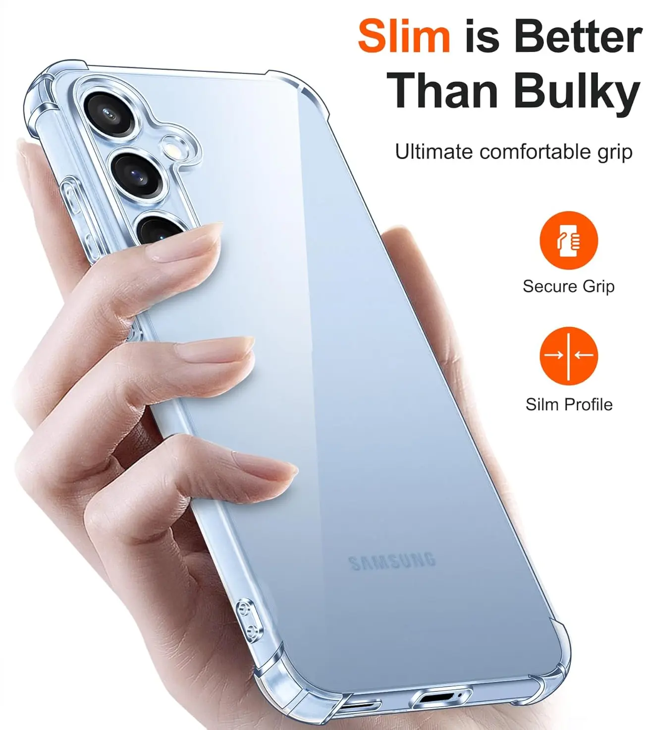 Samsung Galaxy S26 Hoesje Schokbestendig en Dun TPU Back Cover Transparant afbeelding 4