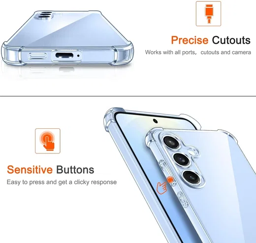 Samsung Galaxy S26 Hoesje Schokbestendig en Dun TPU Back Cover Transparant afbeelding 6