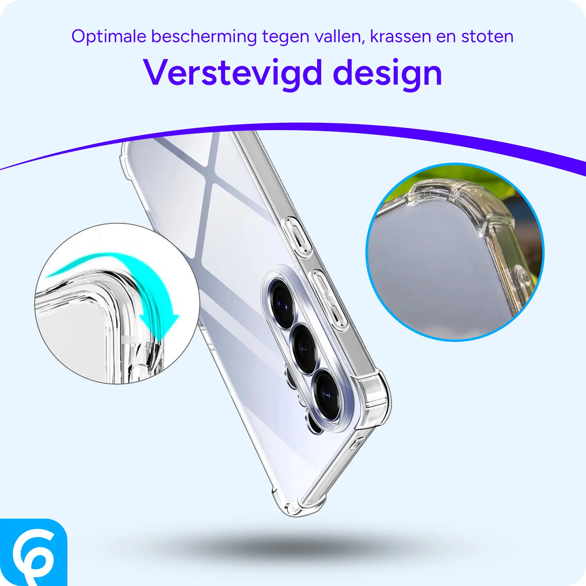 Samsung Galaxy S26 Ultra Hoesje Schokbestendig en Dun TPU Back Cover Transparant afbeelding 2