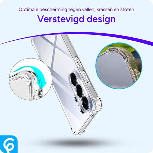 Samsung Galaxy S26 Ultra Hoesje Schokbestendig en Dun TPU Back Cover Transparant afbeelding 2