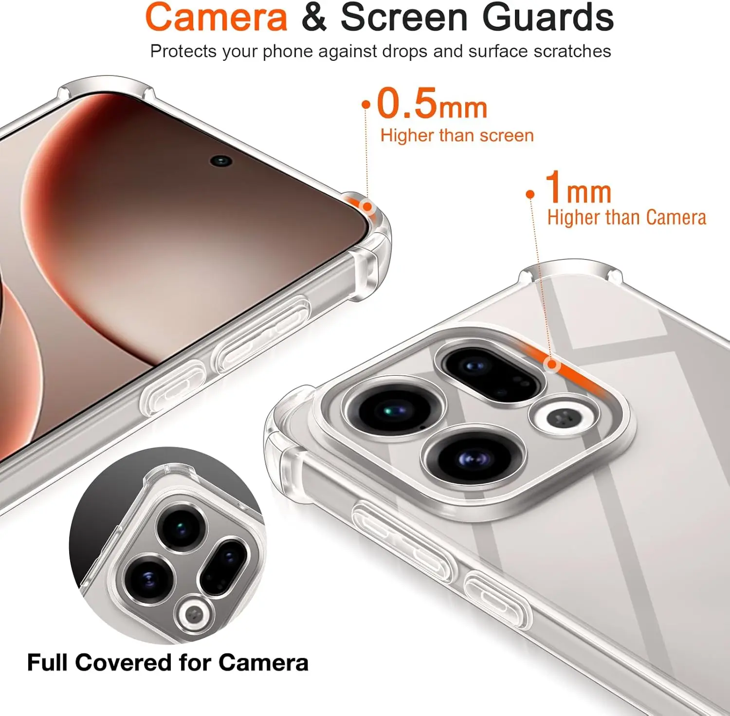 Oppo Find X9 Hoesje Schokbestendig en Dun TPU Back Cover Transparant afbeelding 8