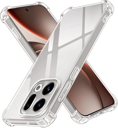 Oppo Find X9 Hoesje Schokbestendig en Dun TPU Back Cover Transparant afbeelding 1