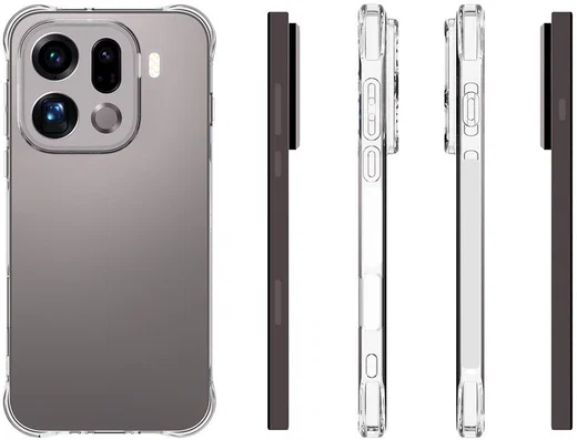 Oppo Find X9 Pro Hoesje Schokbestendig en Dun TPU Back Cover Transparant afbeelding 6
