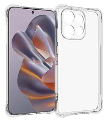 Motorola Edge 60 Neo Hoesje Schokbestendig en Dun TPU Back Cover Transparant afbeelding