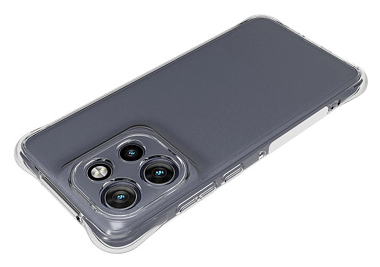 Motorola Edge 60 Neo Hoesje Schokbestendig en Dun TPU Back Cover Transparant afbeelding 4