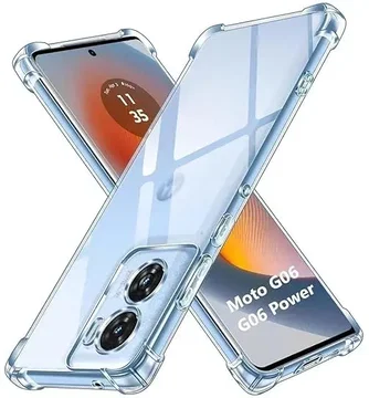 Motorola Moto G06 Power Hoesje Schokbestendig en Dun TPU Back Cover Transparant