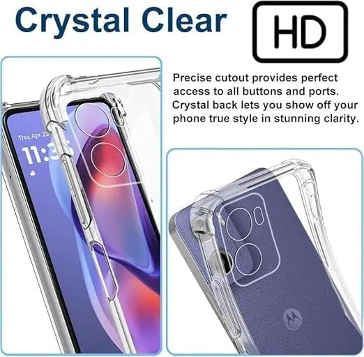 Motorola Moto G06 Power Hoesje Schokbestendig en Dun TPU Back Cover Transparant afbeelding 6