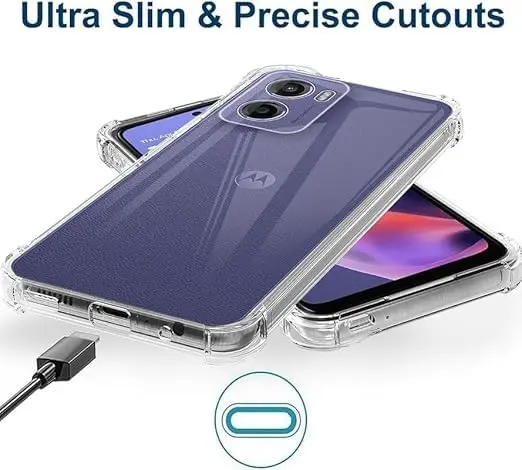 Motorola Moto G06 Power Hoesje Schokbestendig en Dun TPU Back Cover Transparant afbeelding 7