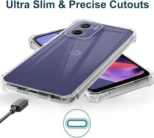 Motorola Moto G06 Power Hoesje Schokbestendig en Dun TPU Back Cover Transparant afbeelding 7