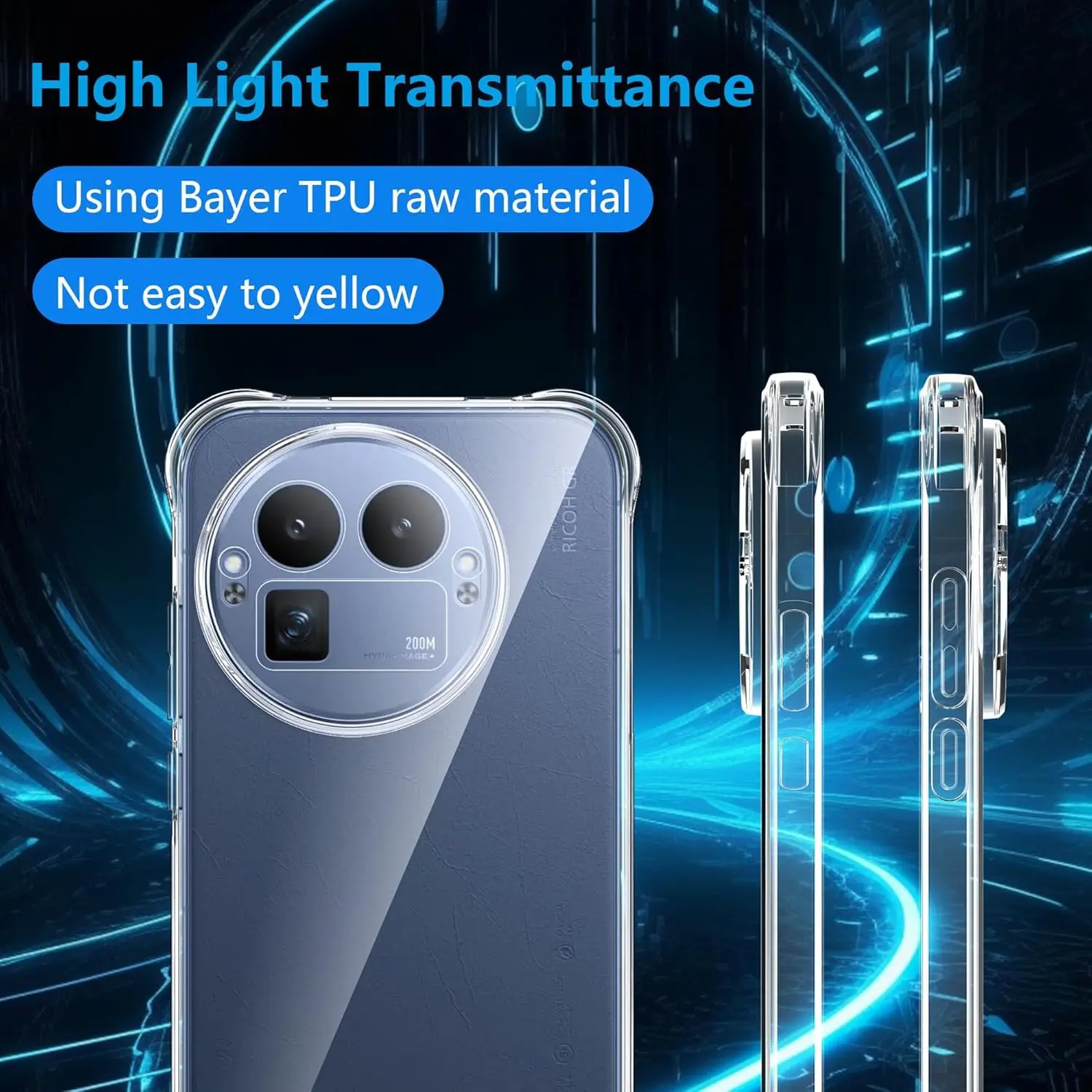 Realme GT 8 Pro Hoesje Schokbestendig en Dun TPU Back Cover Transparant afbeelding 4