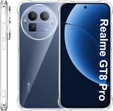 Realme GT 8 Pro Hoesje Schokbestendig en Dun TPU Back Cover Transparant