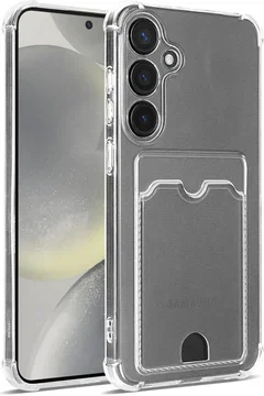 Samsung Galaxy S26 Hoesje Dun TPU met Pasjeshouder Back Cover Transparant